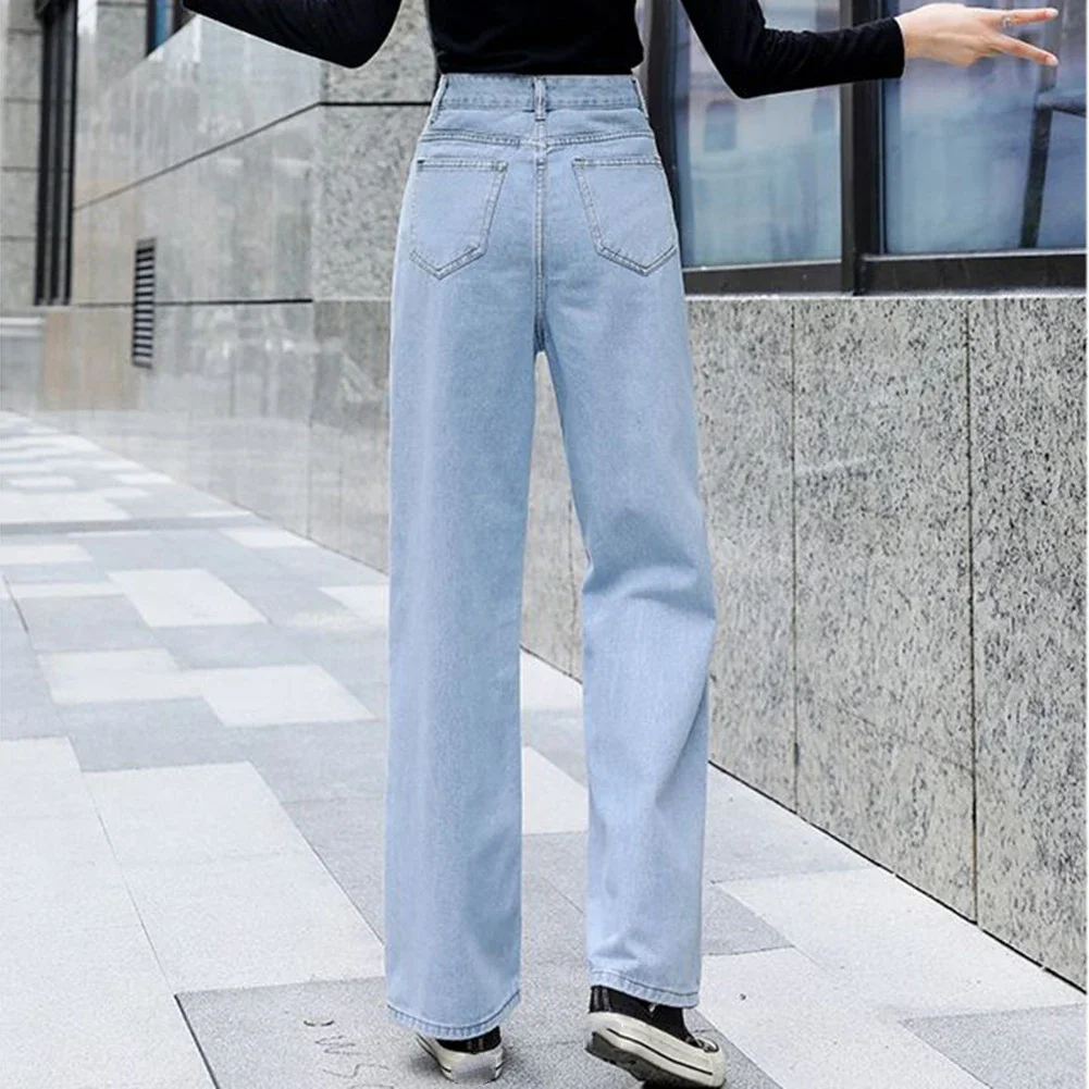 

Casual Outings Drape Trousers Comfortable Loose Fit Pants Women Pants Blue Brand New Condition Polyester Fabric