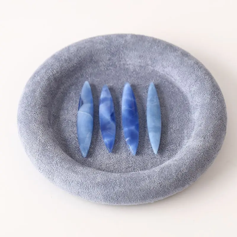 

4 шт. бусины из синего оникса маркизы: набор из четырех синих подвесок из натурального камня, идеально подходят для ювелирных изделий ручной работы 49x10x4-53x10x4 мм-12,2 г