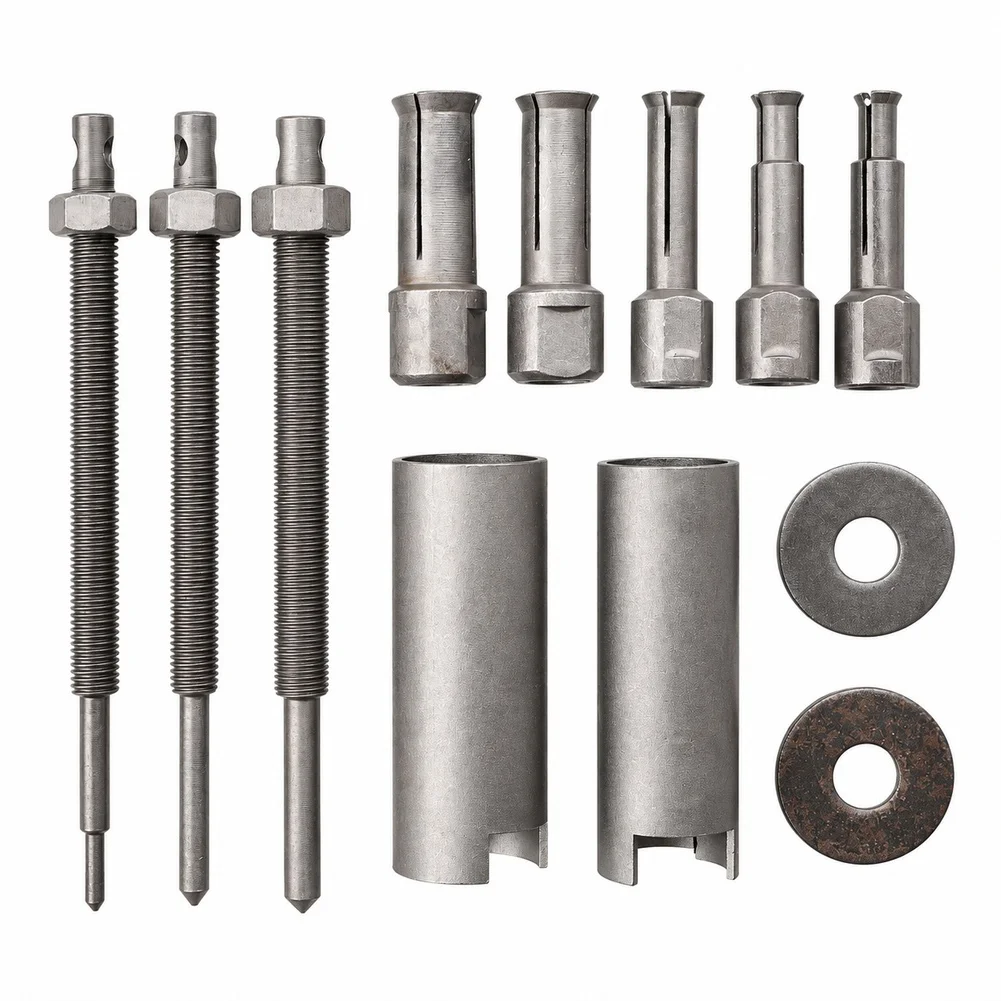 Carbon Steel Bearing Puller Kit 12 Piece for Motorcycle For Scooter Inner Hole Bearing Extraction and Applications