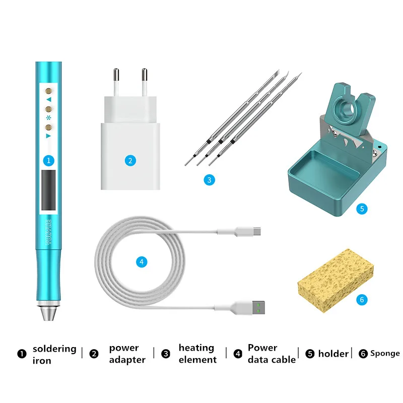 YOUYUE-ミニ電気溶接ペンe210,USB,携帯電話,PCB,修理ツール用の急速充電溶接ペン