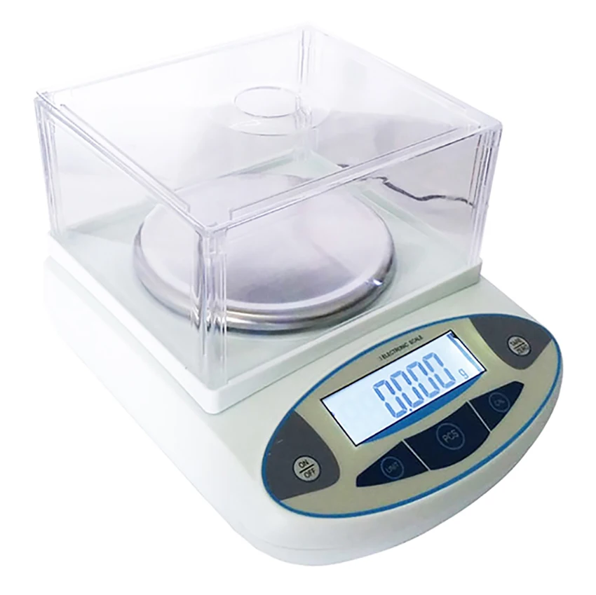 

500g x0.001g Electronic Jewelry Scale Digital LCD Lab Analytical Balance Electronic Scale Weighing Scale EU Plug