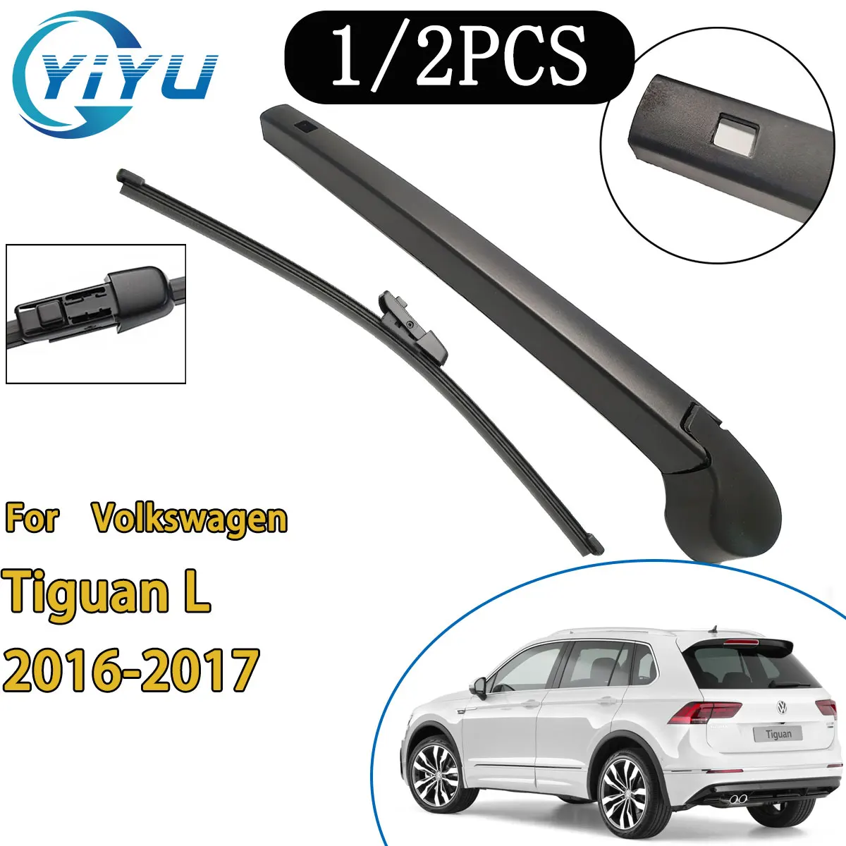 1/2PCS Car Rear Windscreen Wiper Arm Wiper Blade for Volkswagen Tiguan L 2016-2017 Car Accessories Accsesories