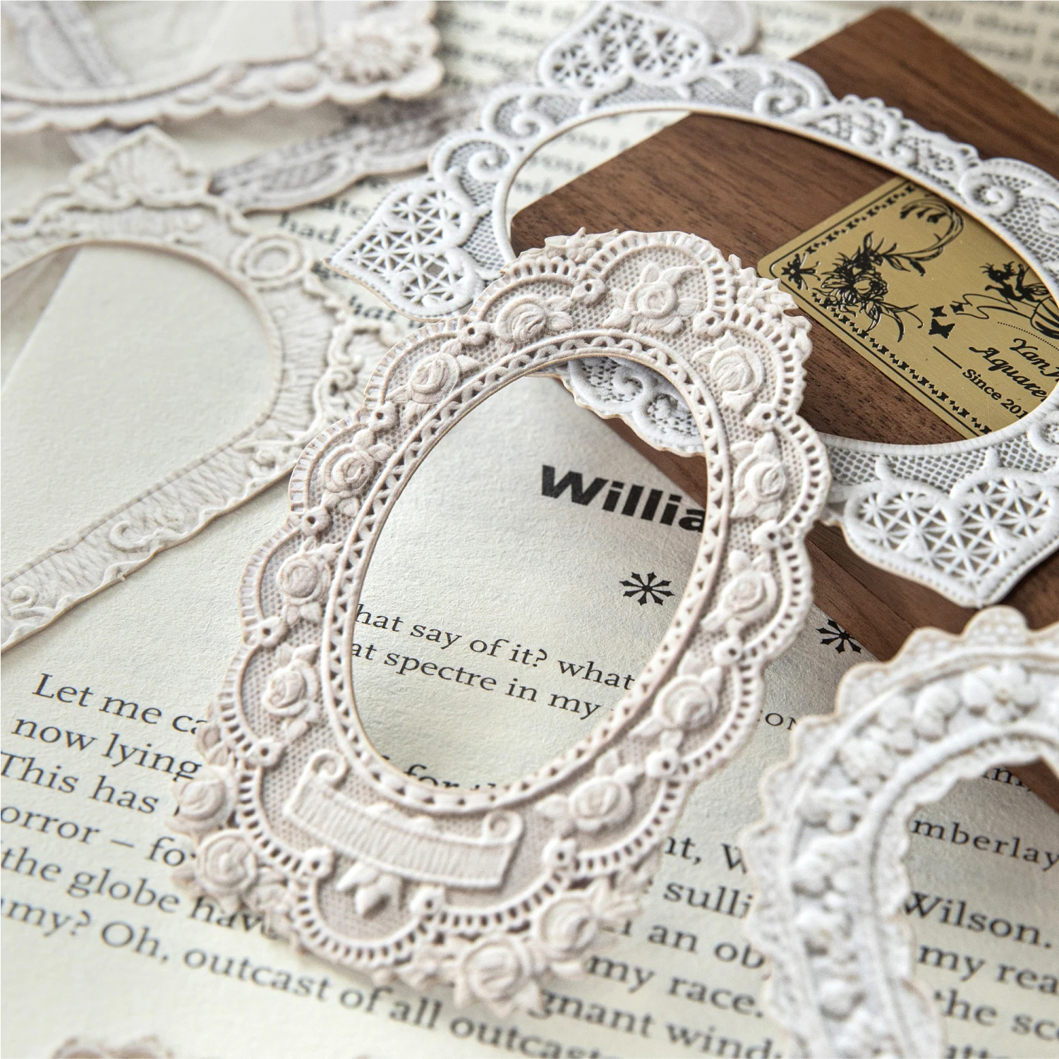 10 sheets Decor Scrapbook Vintage Sticker Materials Paper Retros Framework DIY Junk Journal Collage Photo Album Retro Stickers view 6