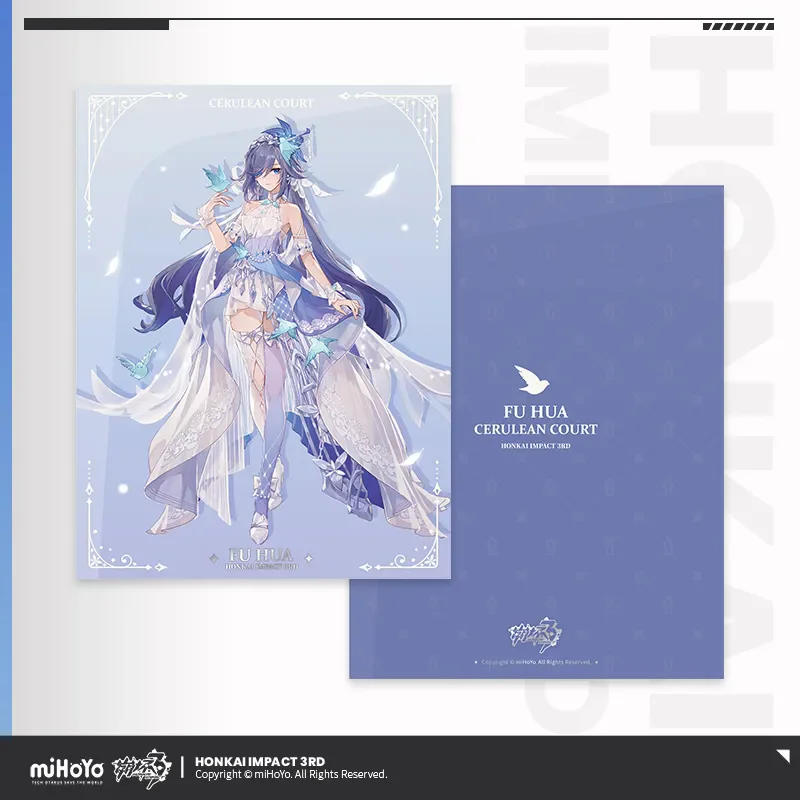 [Official] miHoYo Honkai Impact 3 FUHUA CERULEAN COURT File Storage Folder Anime Folder Game Peripheral Cosplay Accessories Gift