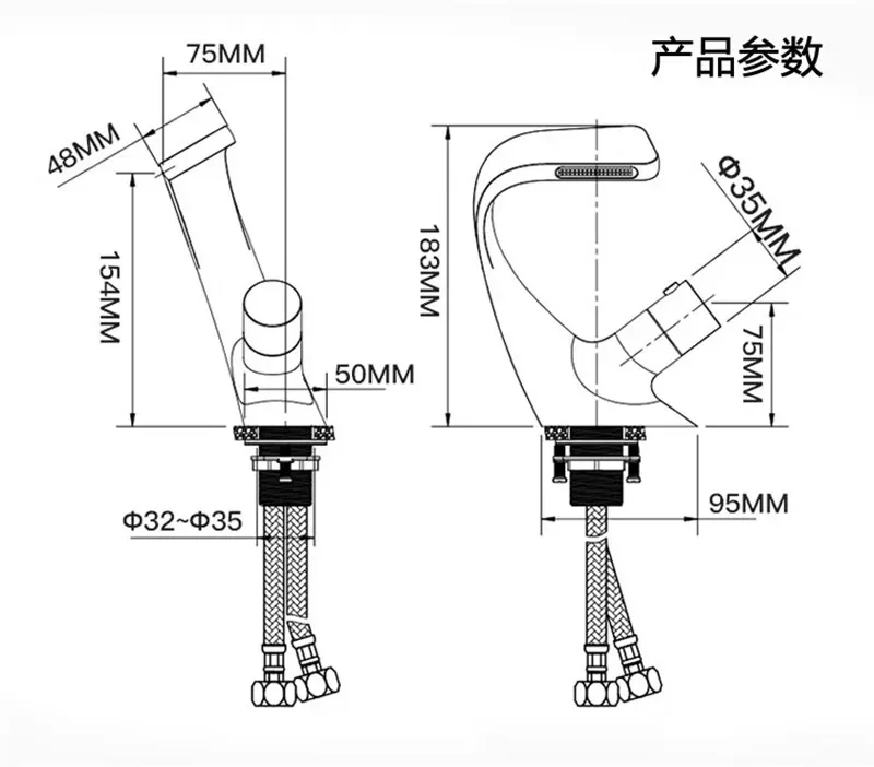 Black Basin Faucet Gray Bathroom SwanSink Mixer Tap Brass Chrome Wash basin Faucet Single Handle Single Hole  Crane For Bathroom