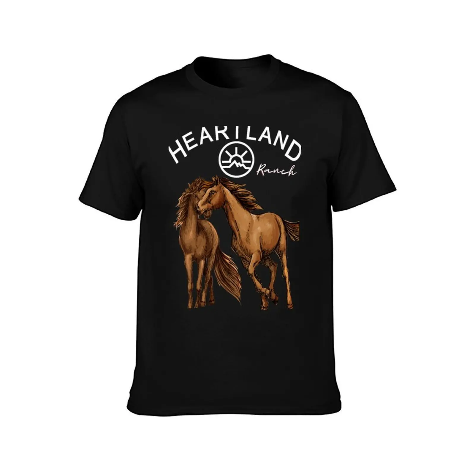 Heartland Ranch, Heartland Horse T-Shirt Casual Streetwear Short Sleeve Tee T-Shirt