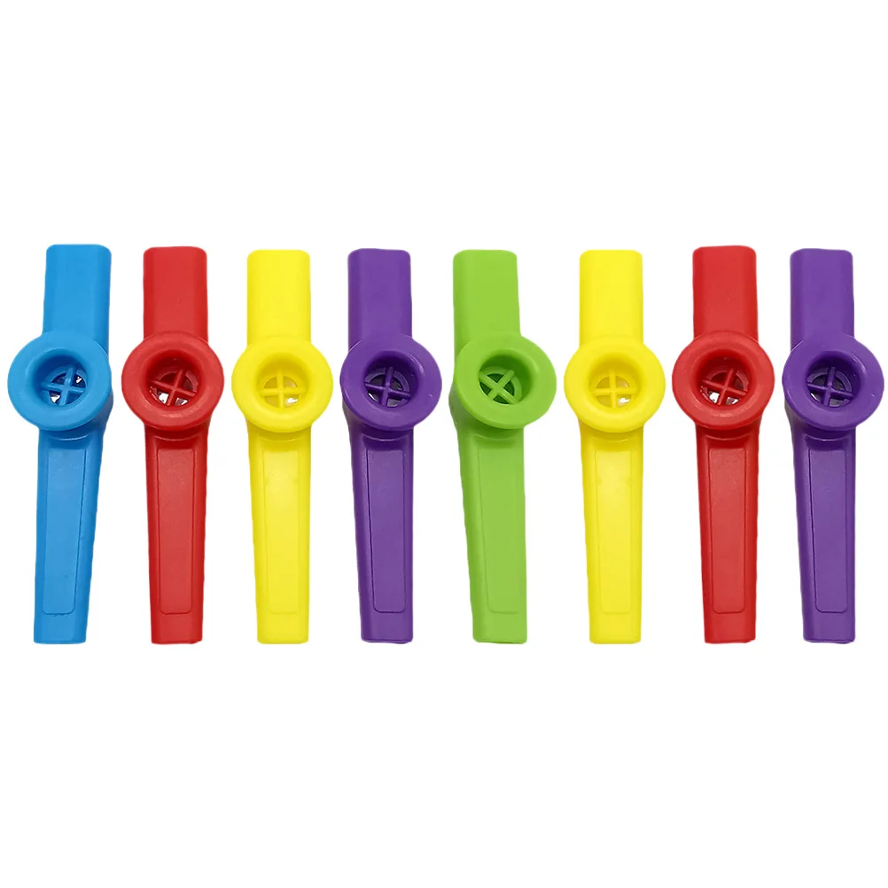 

8 Pcs Kazoo Instruments for Toddlers Kids Guitar Plastic Musical Durable Harmless Smooth Outdoor Companion