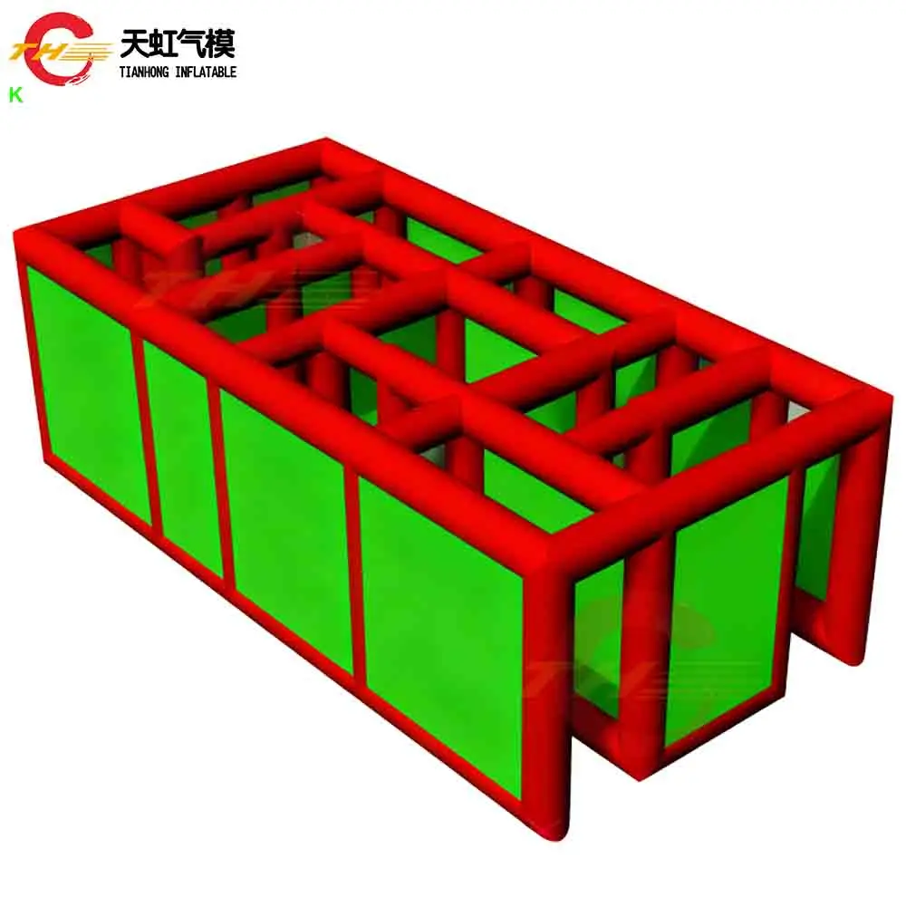 Free Door Shipping 6x3m Christmas Maze House Outdoor Inflatable Haunted House Arena Sport Game for Holiday Party