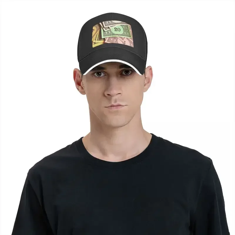 Y2K monopoly money Cap fashion casual caps adjustable hat hip hop summer unisex baseball hats customizable polychromatic image 6