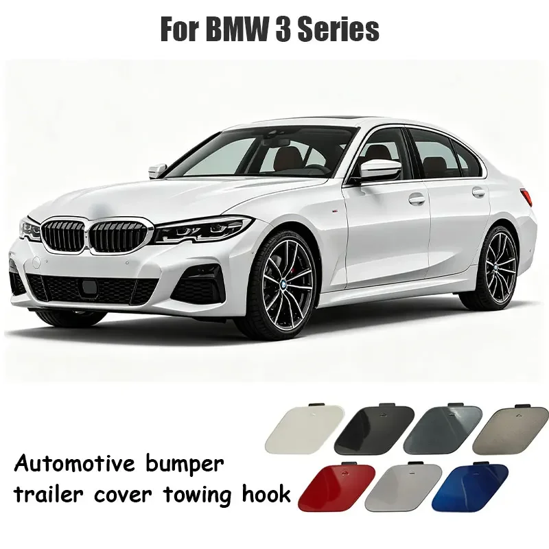 For BMW F30 LCI 3 Series 316 320 325 2016-2019 Rear Bumper Towing Hook Eye Cover Lid Tow Hauling Cap Painted