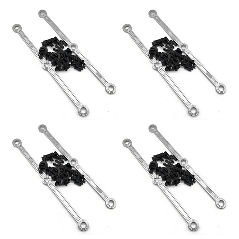 

4X 6420903237 Intake Manifold Runner Connecting Rods Aluminum For Mercedes 3.0L V6 OM642
