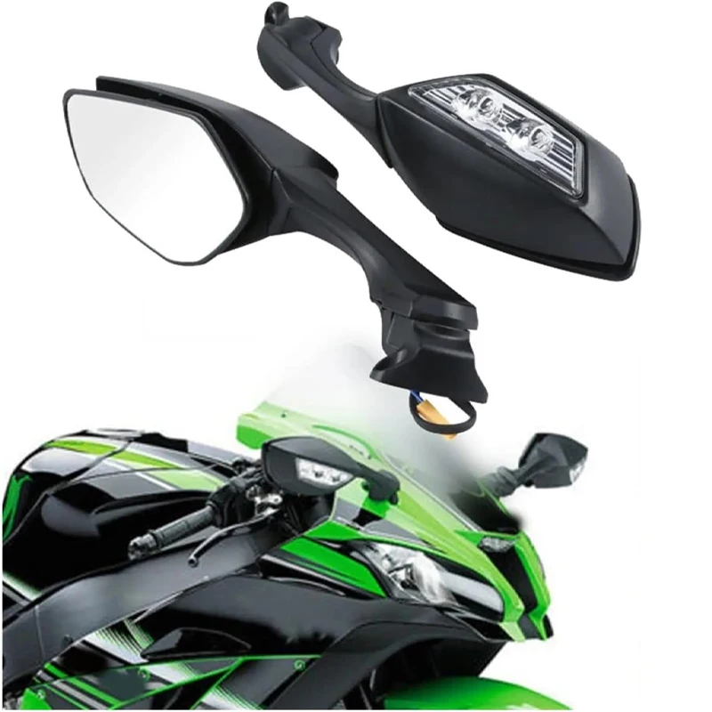 

Для KAWASAKI NINJA ZX10R ZX-10R ZX 10R 2011-2015 2014, зеркало для мотоцикла, светодиодные указатели поворота, зеркала заднего вида для мотоцикла