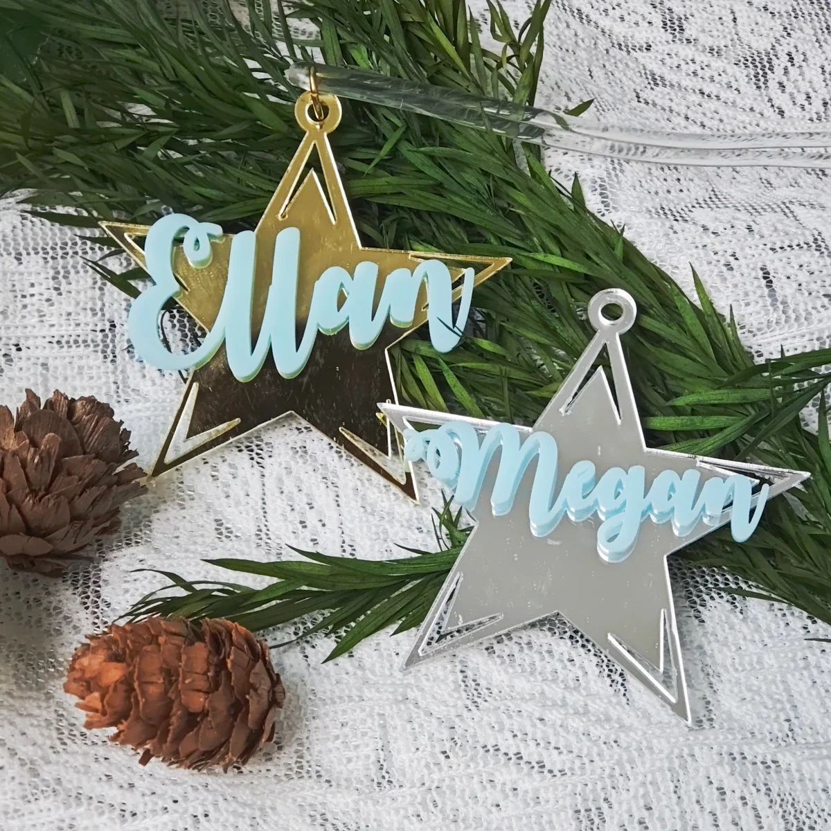 Customized Acrylic Ornaments For Boys And Girls Medal Ornaments Backpack Ornaments Christmas Tree Ornaments Custom Name keychain