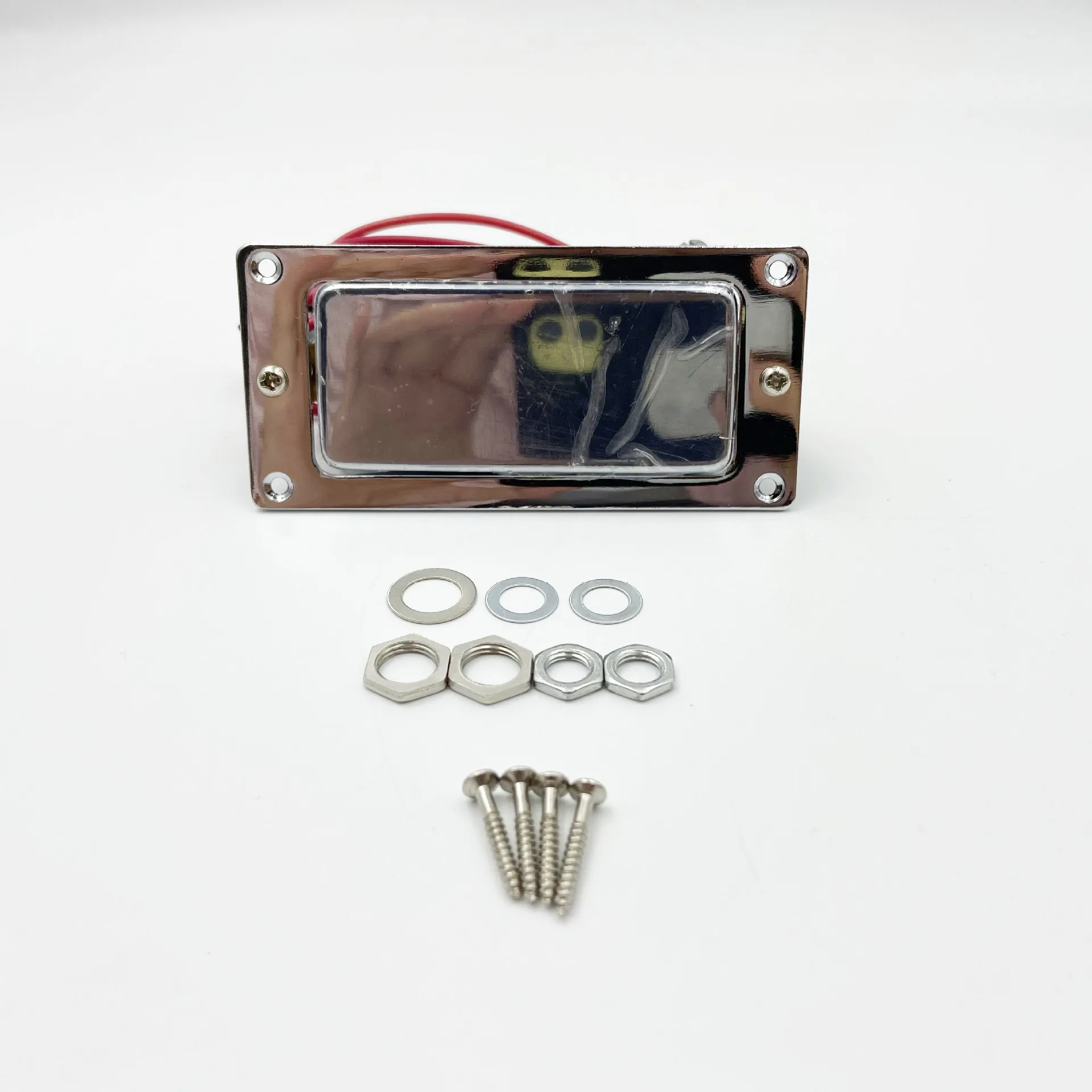 1V1T Guitar Wiring Harness 500K Prewired Kit with 3-Way Switch & Jack for LP Electric Guitar Dual Humbucker 6.35 output jack