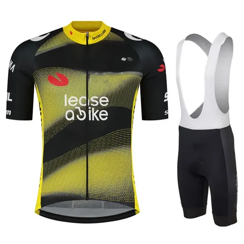 Imagen 2 del producto Equipo 2025, ropa de Ciclismo para hombre, conjuntos de camisetas para bicicletas de verano, pantalones cortos con pechera para bicicleta de montaña, camisetas de Maillot de triatlón, Ciclismo