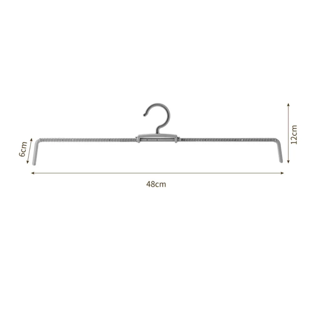Adjustable Trouser Hanger Telescopic Structure Thickened Spring Pants Rack Spring Tension Clothes Hanger Wardrobe Organization