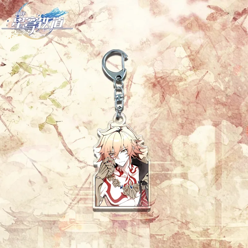 Honkai:Star Rail Chrysos Heirs Mydie Phainon Keychain for Accessories Bag Game Cute Anaxa Key Chain Ring Keychains Jewelry Gift