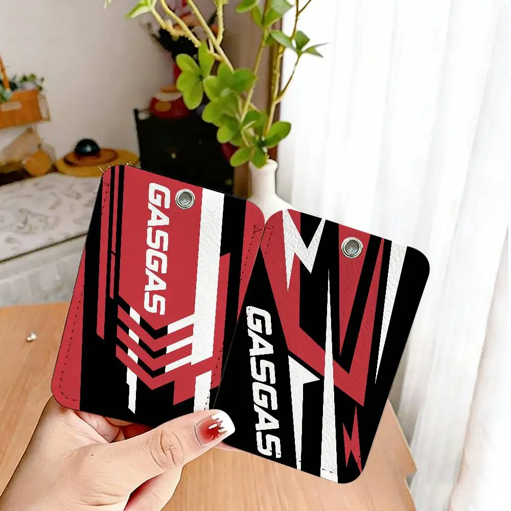 G-GasGas Red Motorcycle Cute Cartoon Inteated Elevator Card Acc Control Card Keychain Protective Cover Gift Keychain