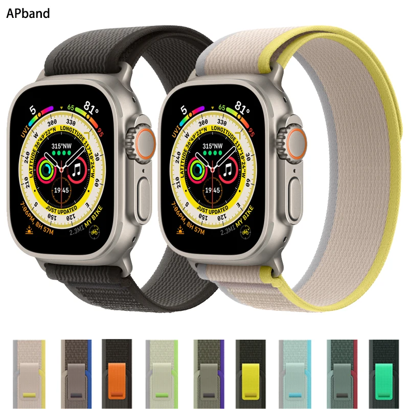 Trail Loop Armband für Apple Watch Ultra 3 2 49mm Armband 46mm 44mm 45mm 40mm 41mm 42mm Armband iWatch Series 11 10 SE 9 8 7 Correa