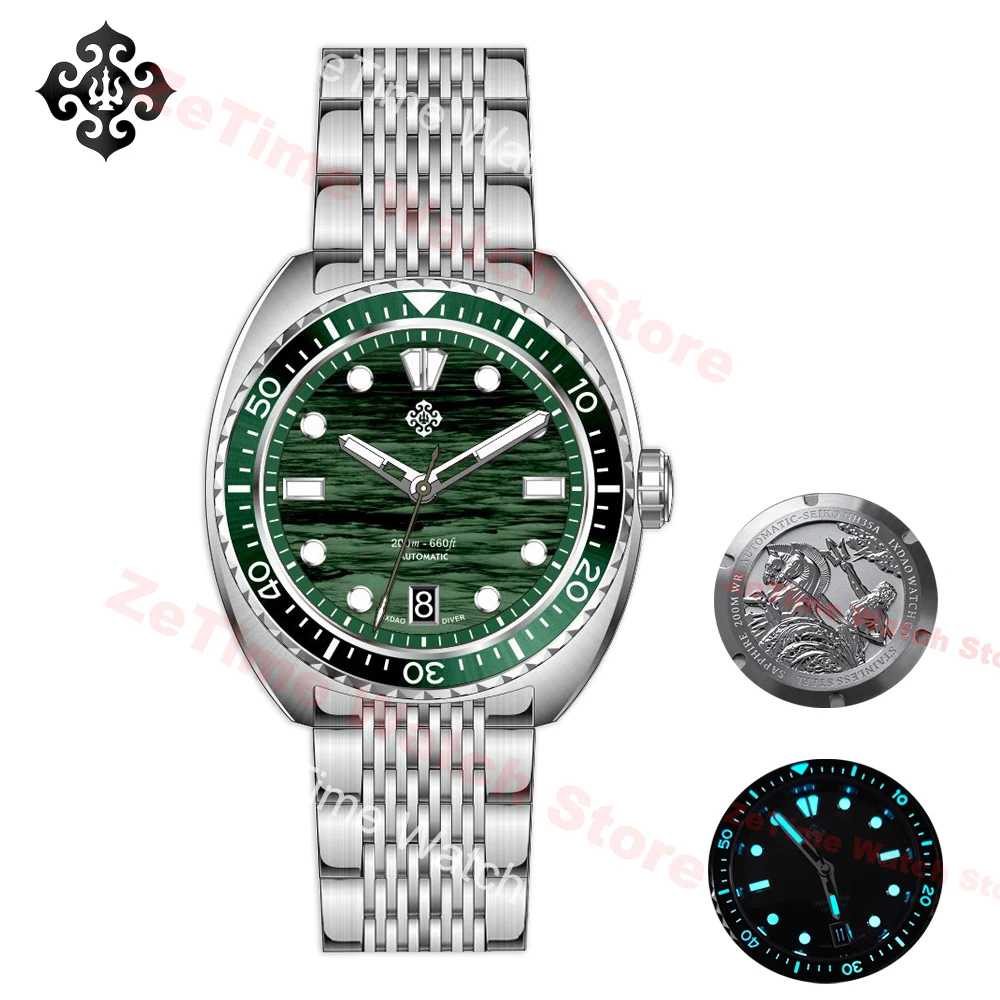 2025 New Watch IXDAO IPOSE Automatic Mechanical Watch Sapphire Diving Watch 20Bar Stainless Steel BWG-9 Watch for Men