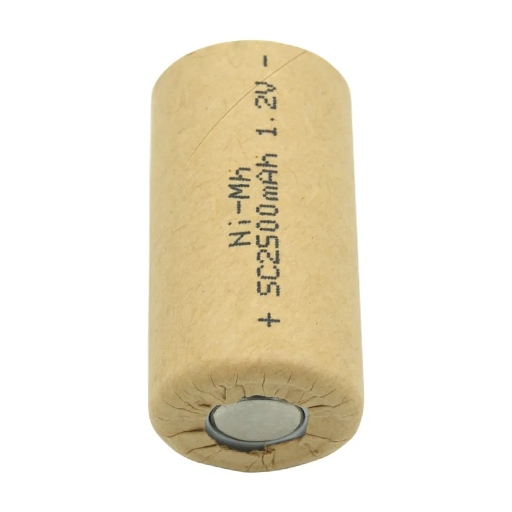 10PCS Ni-Cd Ni-MH 1.2V 1.5Ah 2Ah 2.5Ah 3Ah Sub C Rechargeable Battery for DIY Power Tools Battery Flashlight Headlamp Drills