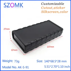 1Piece 140*68.5*28mm diy plastic box electronics plastic case cover enclosure for pcb electric cabinet abs plastic housing