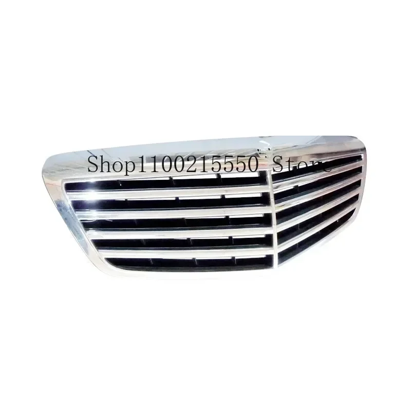 لمرسيدس بنز W221 S Class Grille 2009-2013 OEM 2218800483   المصد الأمامي الفضي الأوسط صافي بعد استبدال جزء السوق