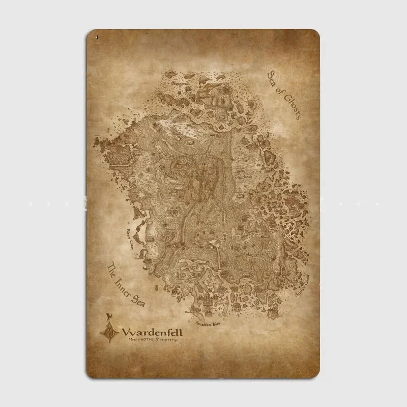 Morrowind Anth Map Jigsaw Puzzle Wall Art Decor-Scenic Series-Artistic Landscape Drawing Board for Home Decoration