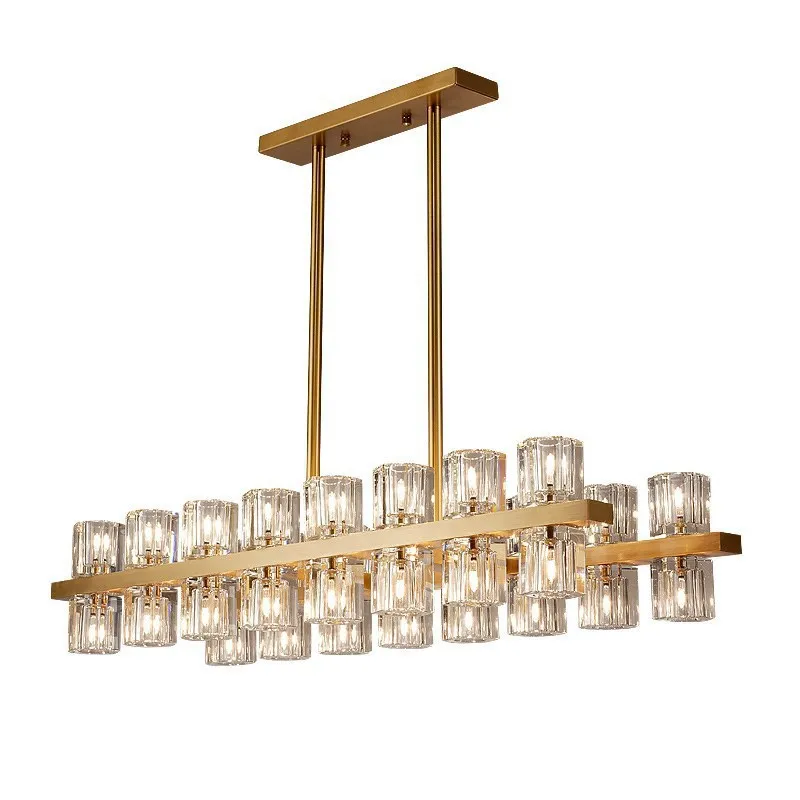 

Luxury Nordic Minimalist Dimming Crystal Pendant Light Large Hanging LampLed Ceiling Fixture Light Chandelier