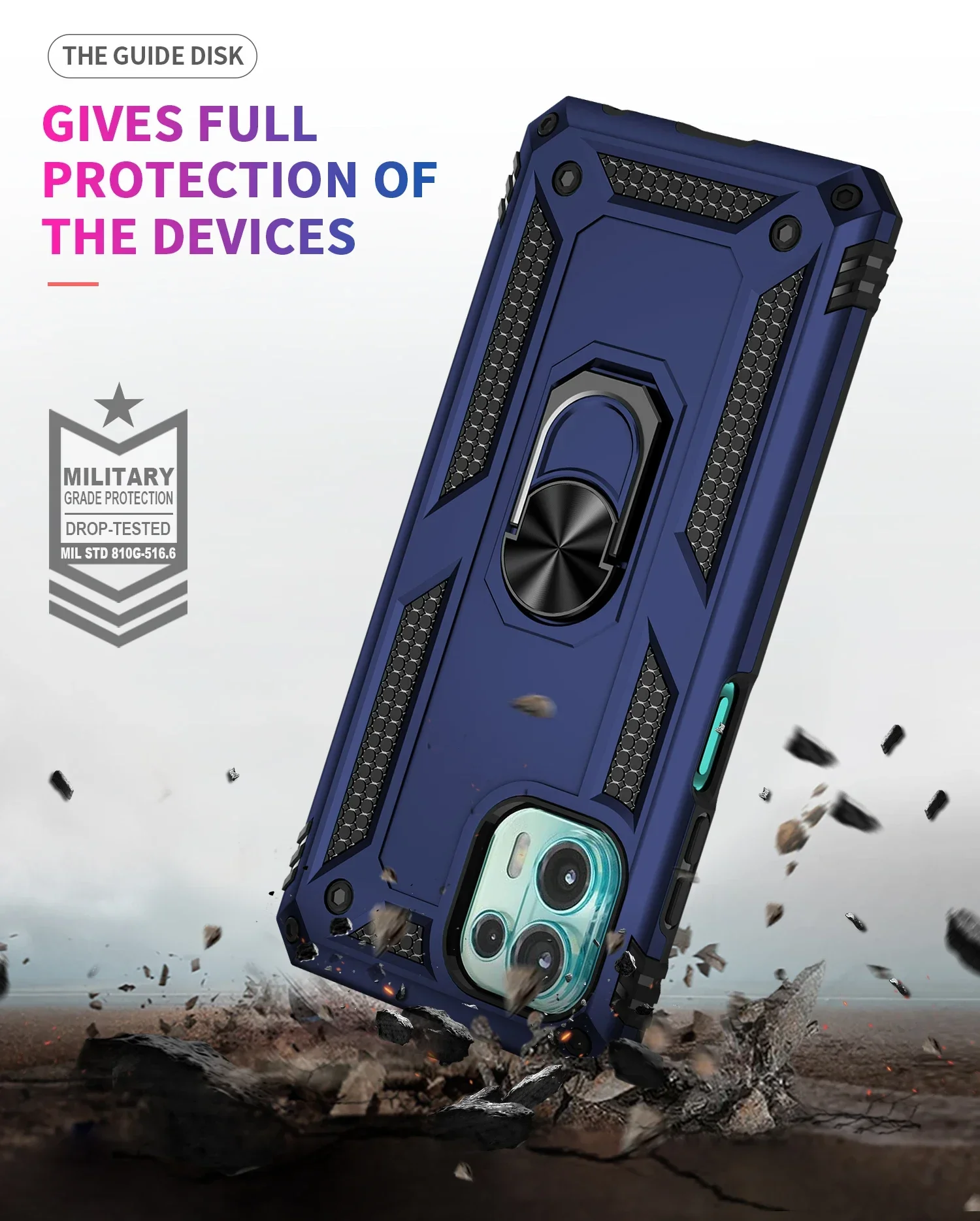 Cover antiurto per Moto Edge 20 Lite custodia Moto Edge 20 Lite Ring Holder custodia per telefono per Motorola Moto Edge20 20 Lite Funda Coque