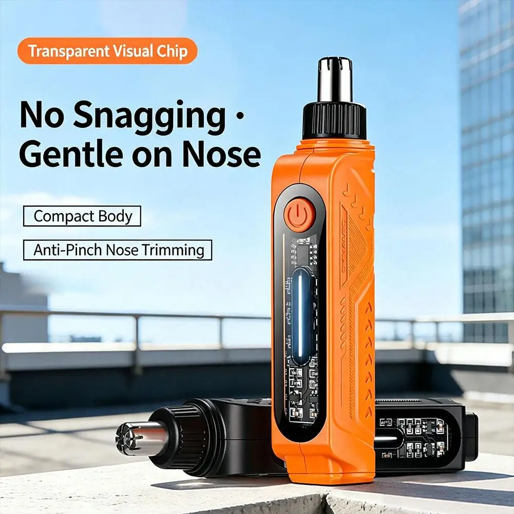Rechargeable Electric Nose Ear Hair Trimmer Anti‑Pinch Portable Nose Hair Remover Personal Grooming Tool for Men Women