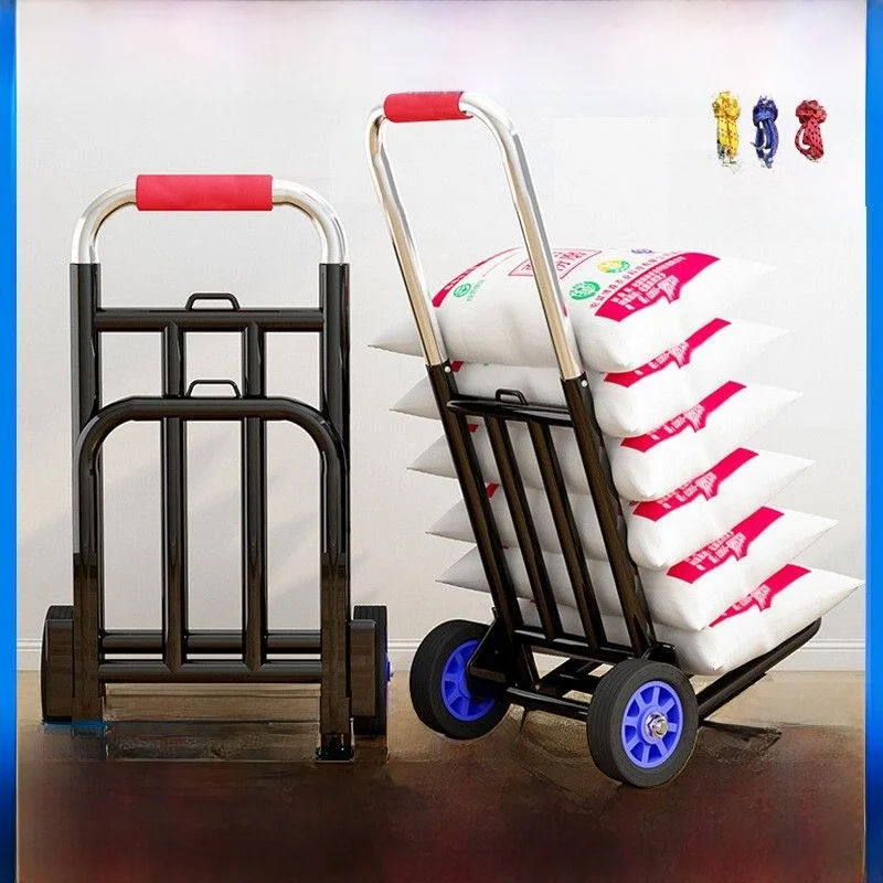 portable-hand-pulled-shopping-cart-stacking-home-use-vegetable-buying-goods-transport-wares-iron-material-retractable-handle