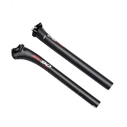 Carbon Fiber Bicycle Seat Post Road/MTB Seat Post Offset 25mm Bicycle Parts 25.4/27.2/30.8/31.6mm 3K/UD Matte Seat Post