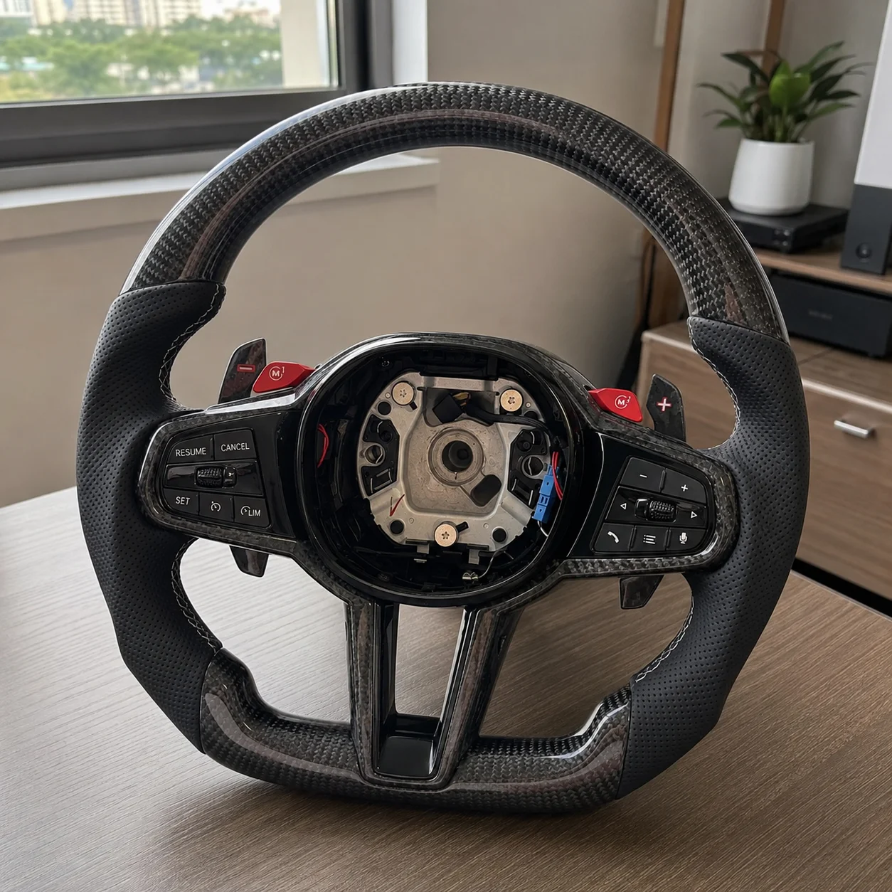Custom Carbon Fiber Leather Sport Steering Wheel For BMW G82 G42 G21 G80 G07 G30 G87 F90 F80 F86 Auto Interior Accessories