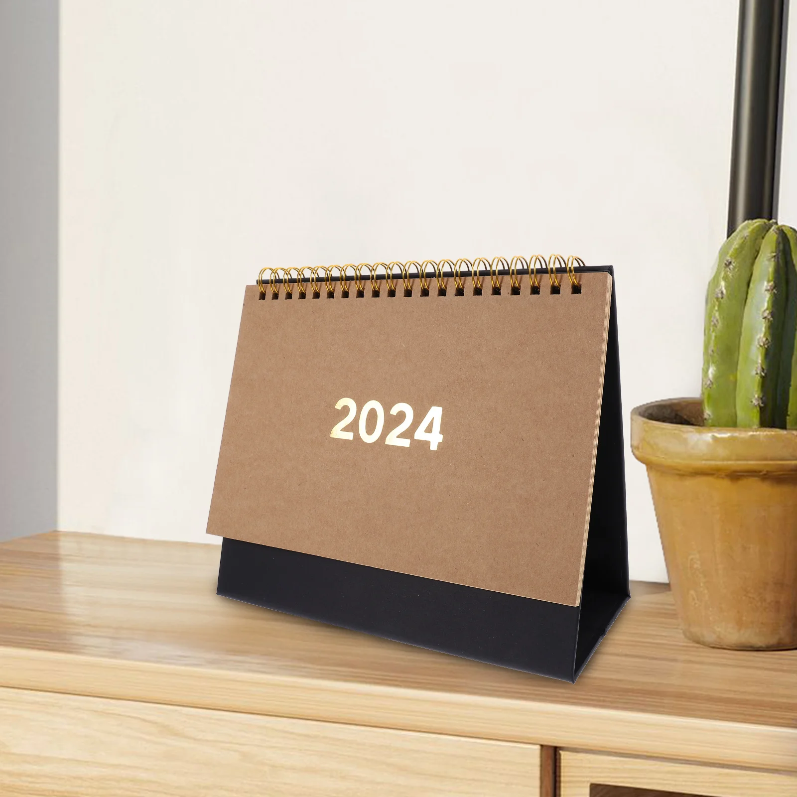 

Delicate Desktop Decorative Month for Office Home Sturdy Paper Standing Daily Use Tabletop Household Desk Calendar Bright Design