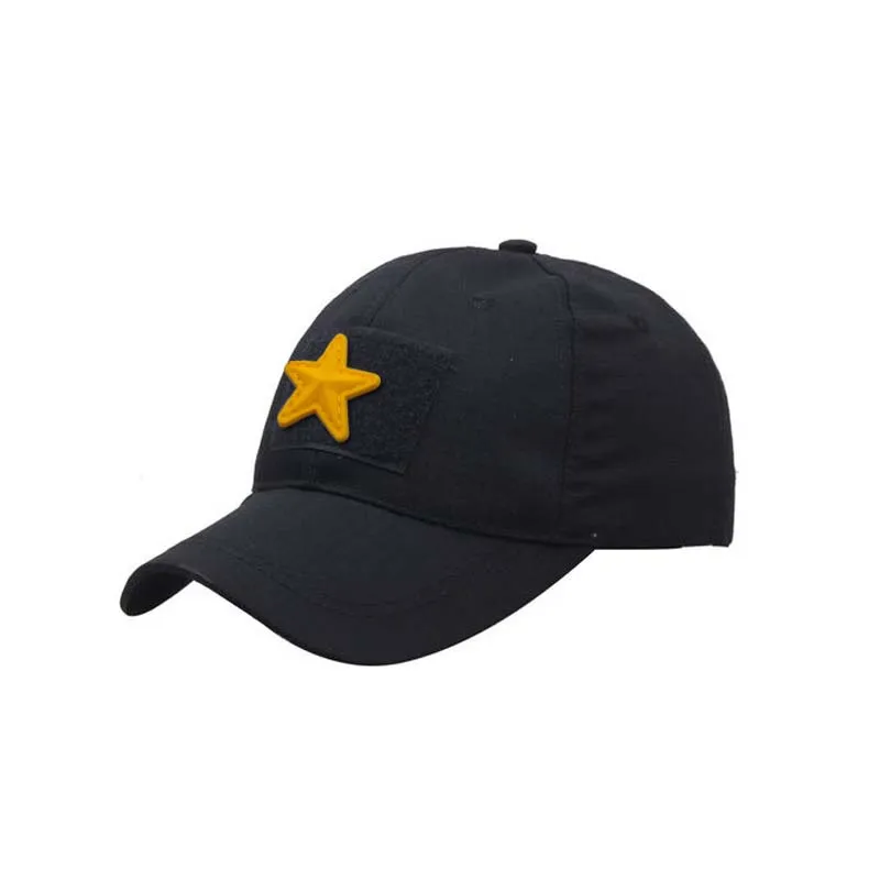 3*3CM/ PVC Rubber Small Star Hook Patches Military Stickers on Backpack,Stars Clothes Applique Embroidery Hook and Loop Patch