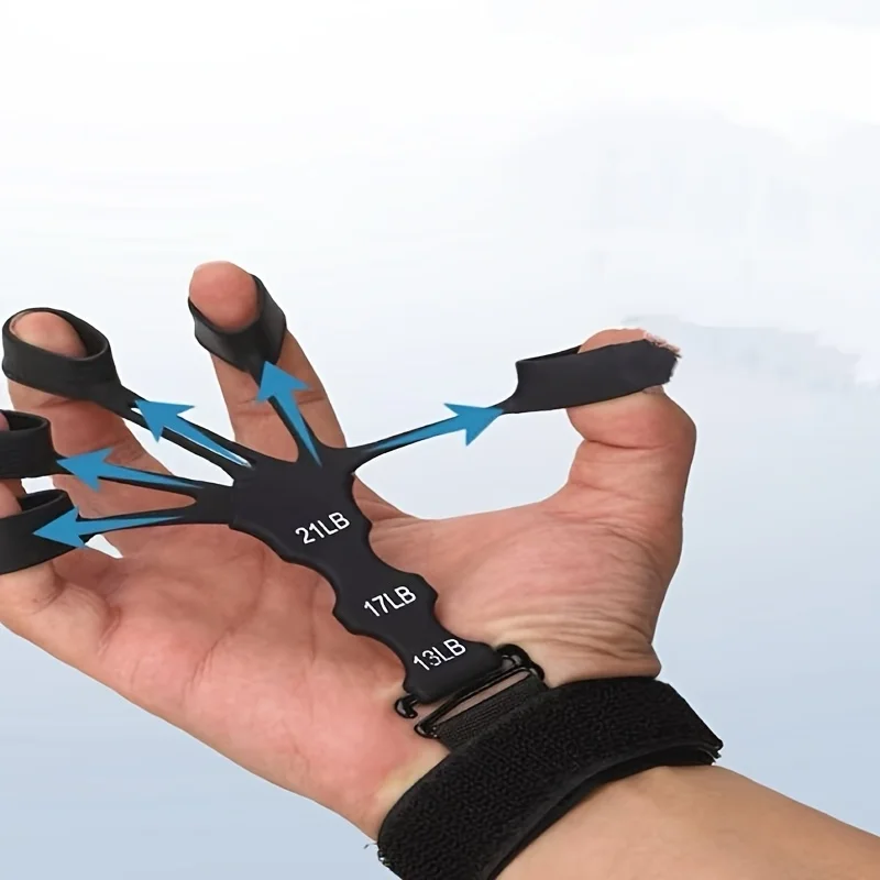 Hand Finger Exerciser Tool, Adjustable Grip Strengthener for Athletes, Musicians,Post-Surgery Rehabilitation & Strength Building