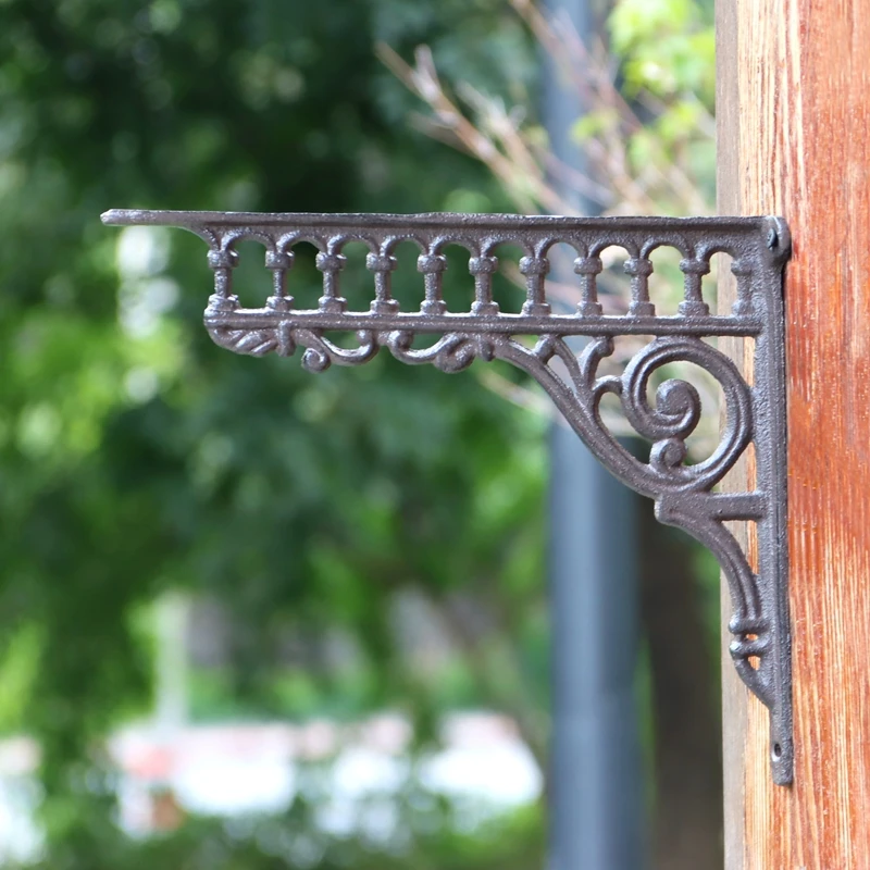 Decorative Cast Iron Antiuqe Angle Bracket for Floating Shelf