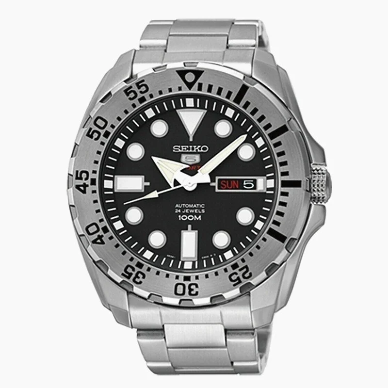 SEIKO-Relógio Masculino Automático Desportivo, Relógio Mecânico, Marca Relógio, Feito no Japão, SRP599J1, 100M