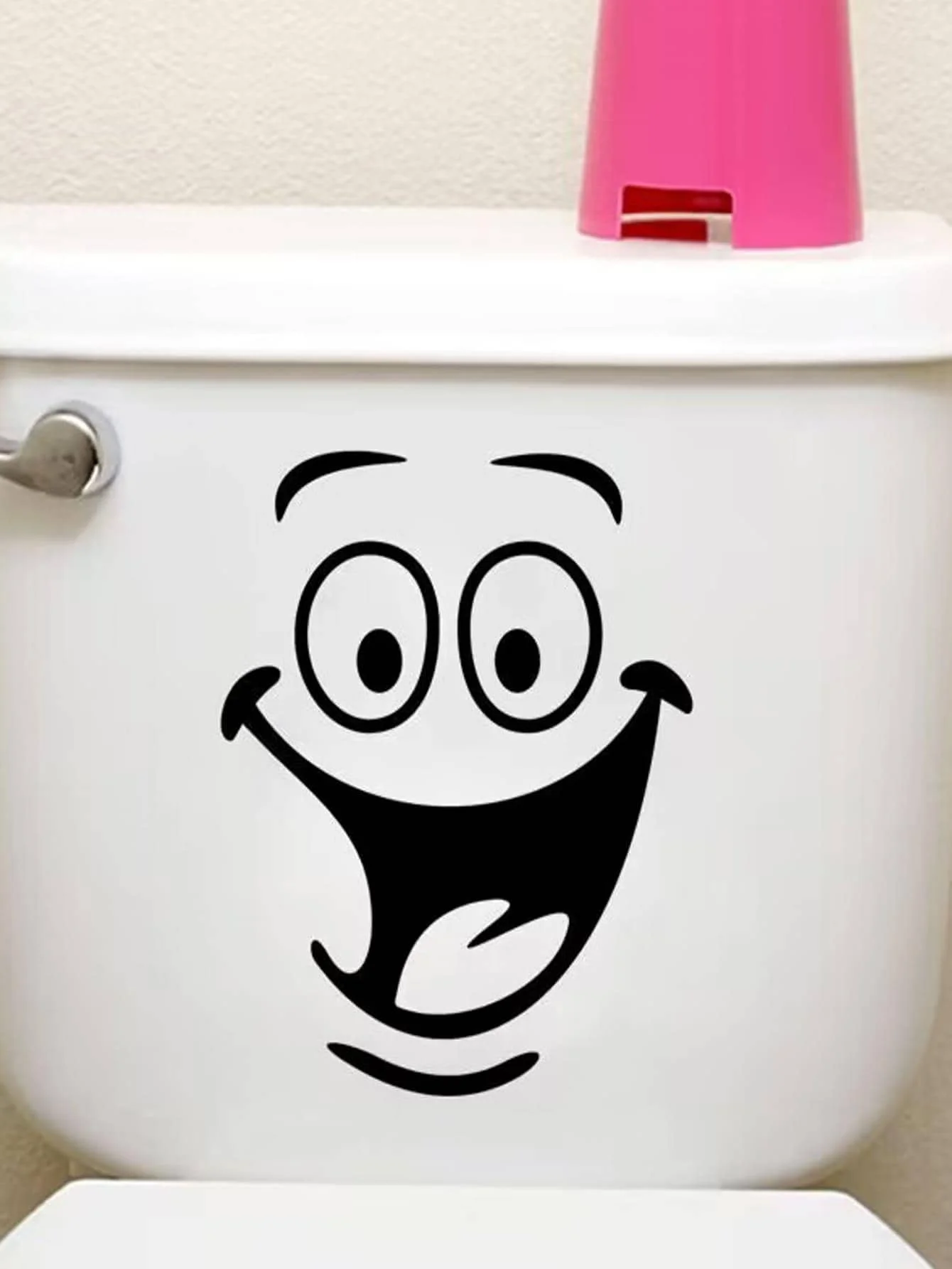 مضحك لطيف مقعد المرحاض ملصق الأزياء شخصية المرحاض ملصق الحمام المرحاض تجديد ملصق مقاوم للماء #3