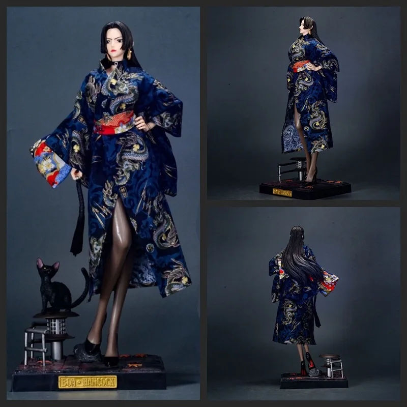 

2026 New One Piece Anime Figure Uta Kimono Empress Boa Hancock Model Boutique Large Decorative Desktop Scene Collection Toys