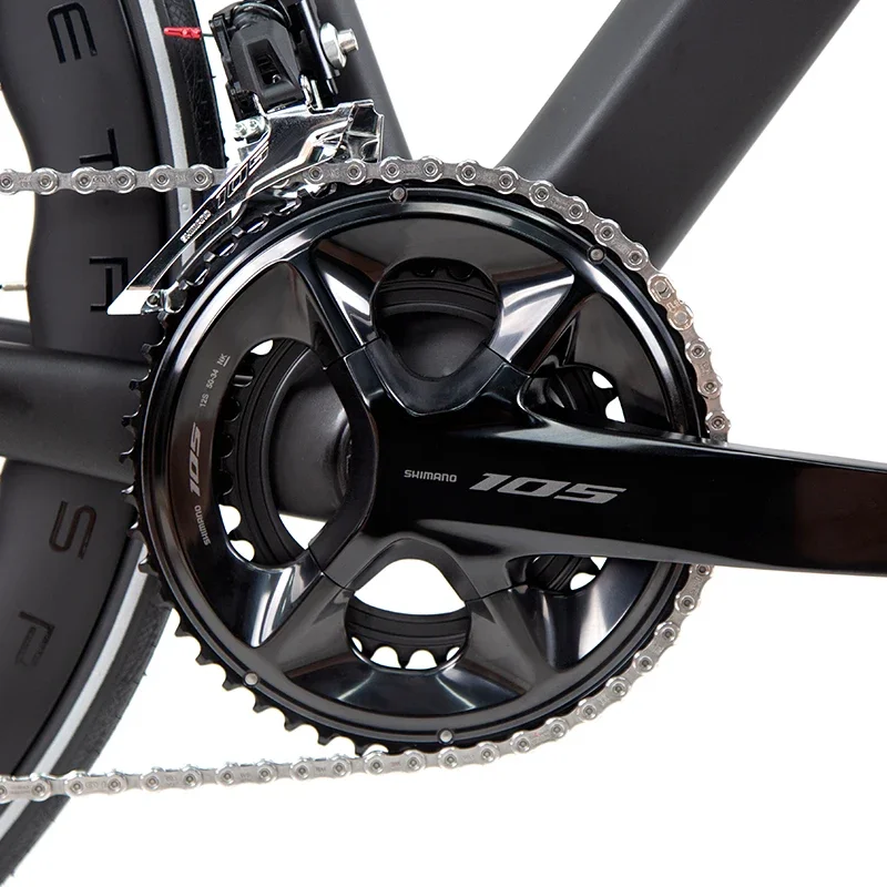 TWITTER-Carbon Fiber Road Bike Cyclone Kit, Paper Back Line,Oil Disc Brake,Holographic Color, SHIMAN 105R7120-24S