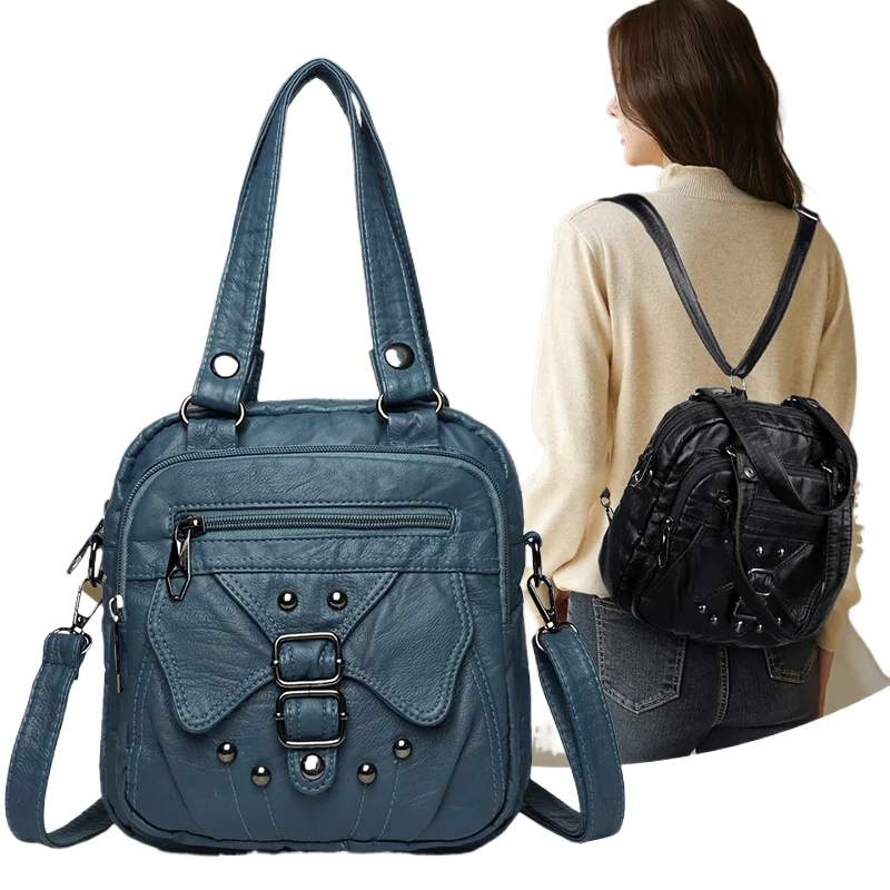 

Soft leather small bag, women's multi-purpose bag, 2025 new multi-layer shoulder crossbody bag, fashionable mother bag, change p