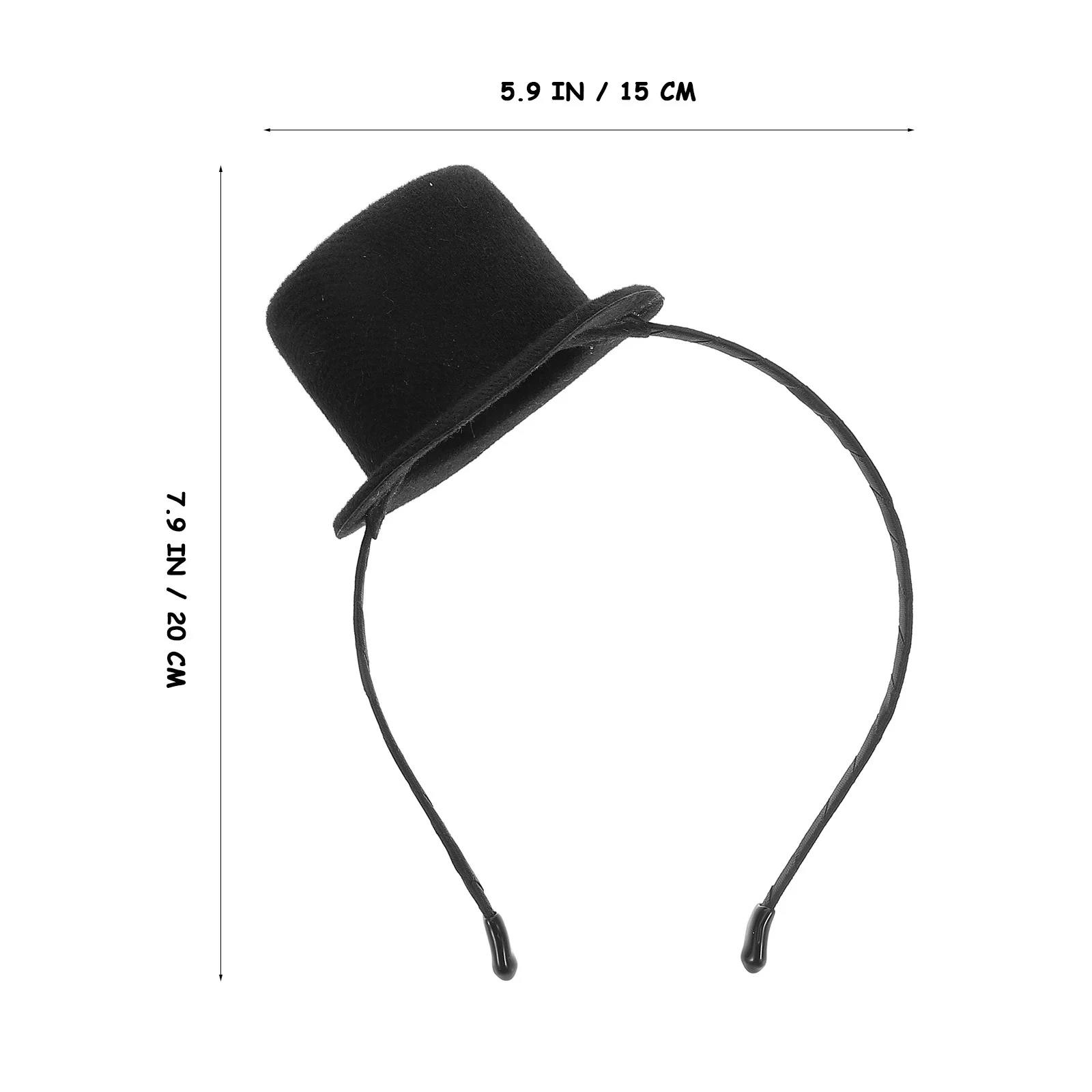 2 uds Mini sombrero de copa diadema estilo bombín diadema de fiesta para eventos temáticos Halloween Cosplay pelo de fiesta de cumpleaños victoriano