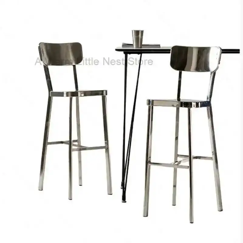 

Metal Stools High Bar Luxury Design Modern Kitchen Chair Home Sillas Para Comedor Restaurant Furniture