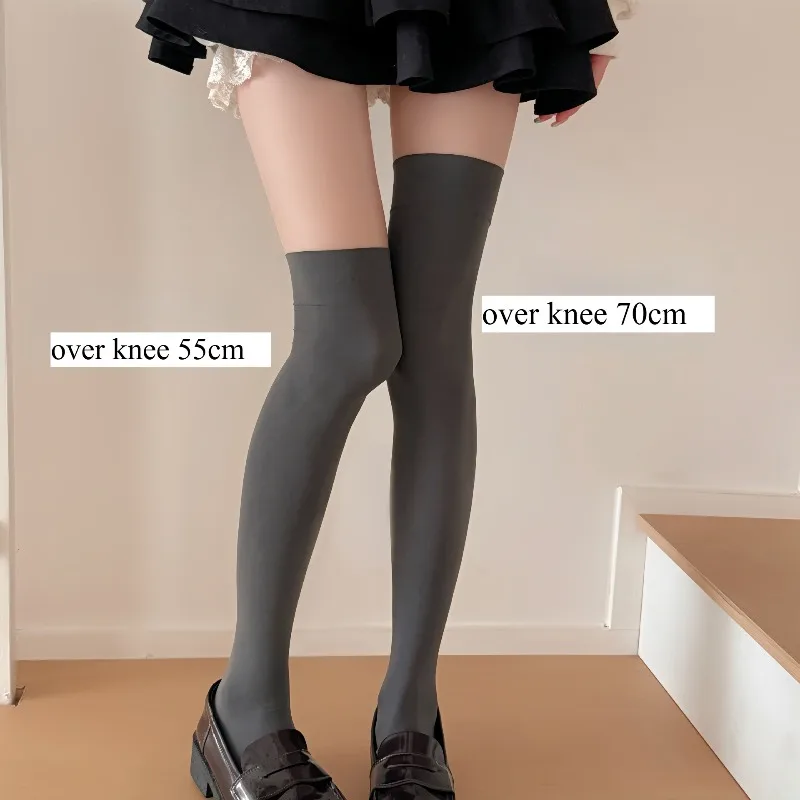 SP & CITY, удлиненные гольфы в студенческом стиле, 70 см, женские утягивающие противоскользящие высокие носки до бедра, дышащие мягкие чулки SP & CITY, удлиненные гольфы в студенческом стиле, 70 см, женские утягивающие противоскользящие высокие носки до бедра, дышащие мягкие чулки