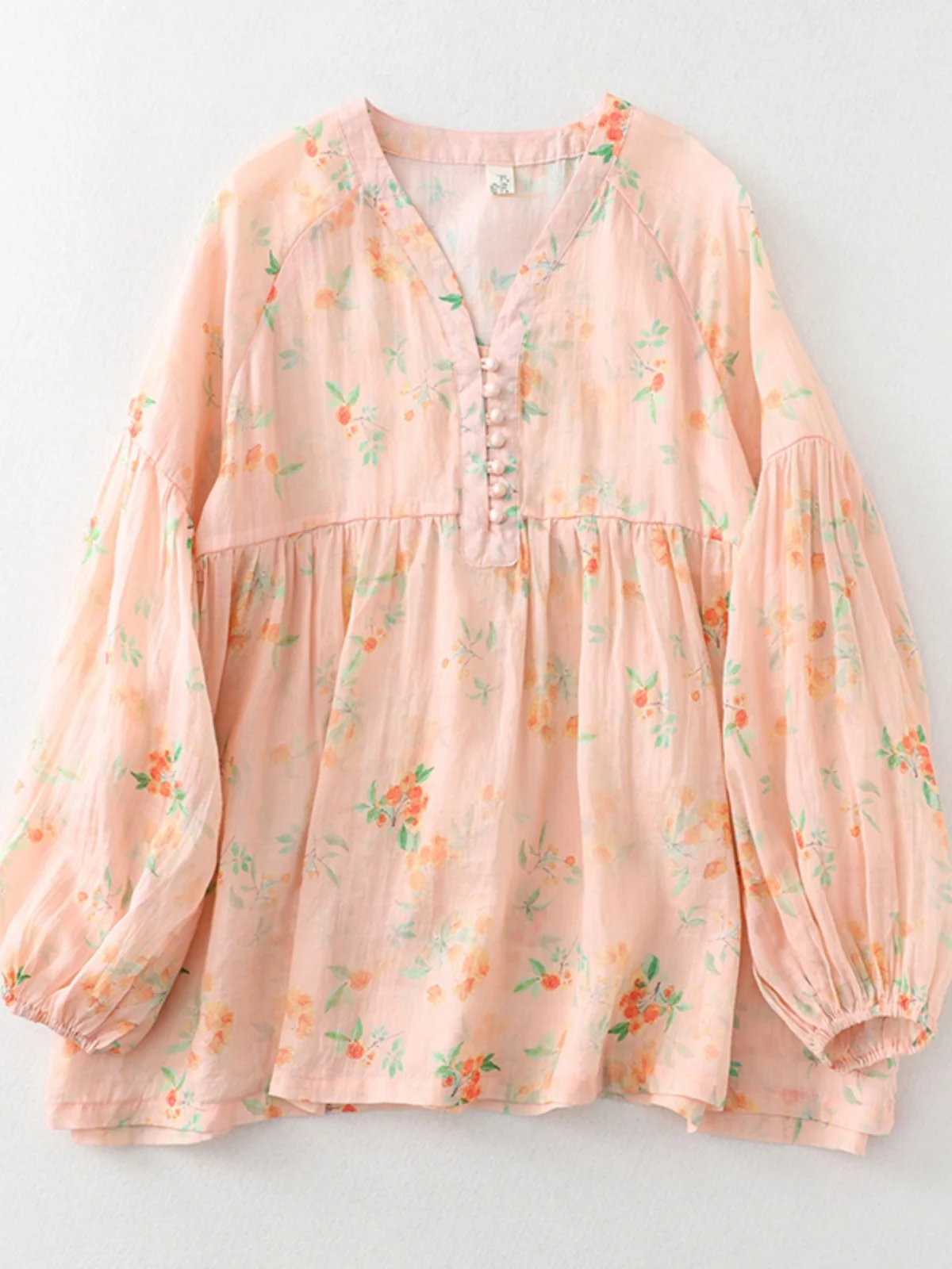 

Новый китайский женский хлопково-льняной топ с принтом irt, летний легкий фонарь Sve, защита от солнца, длинный све-топ