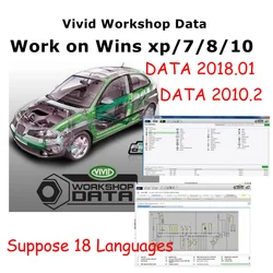 Datos de taller vívidos automotrices, 2018 o 2010, 2018,01 V10.2, trabajo de reparación de diagrama eléctrico de coche en Máquina Virtual Wins XP