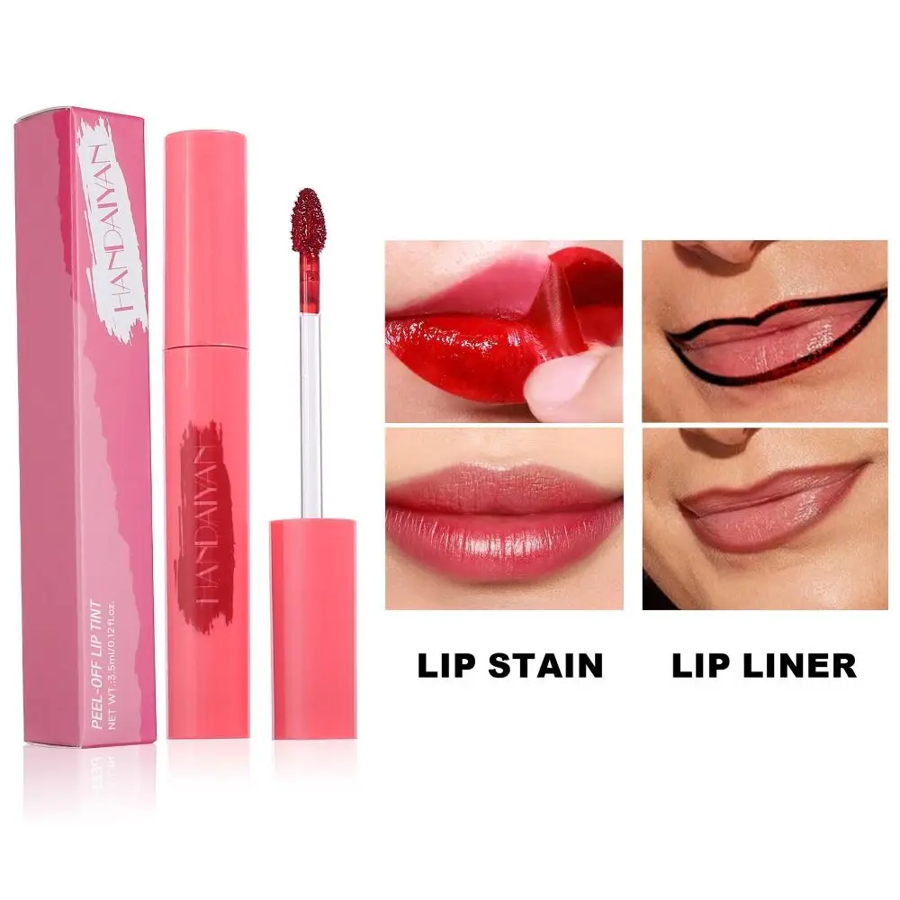 Longa duração Matte Lip Stain Peel Off Mask, tatuagem à prova de transferência impermeável, 6 cores