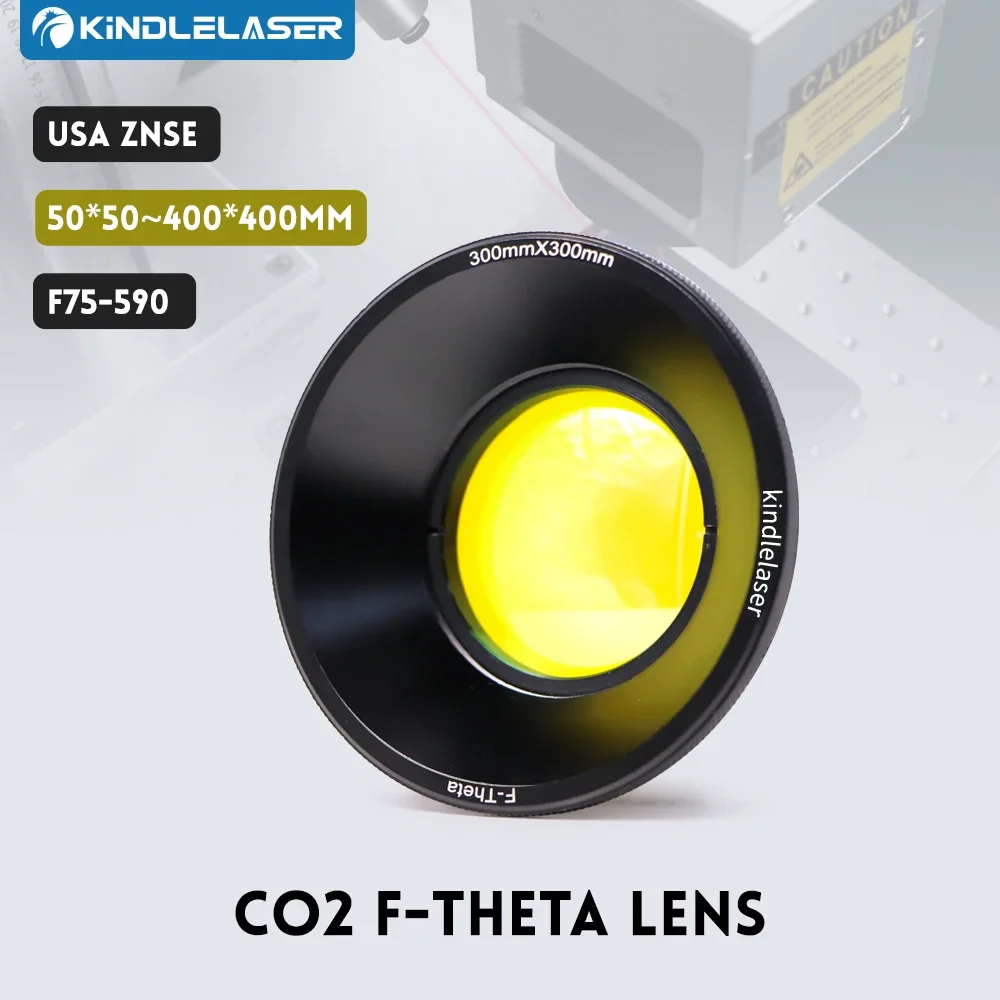 Kindlelaesr CO2 F-theta Scan Lens Field Lens 10.6um 10600nm 50x50-600x600 FL75-650mm for YAG Optical CO2 Laser Marking Machine